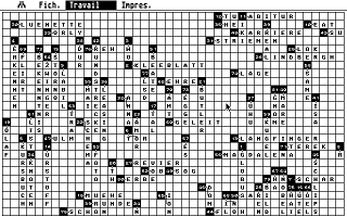 Kreuzwort atari screenshot